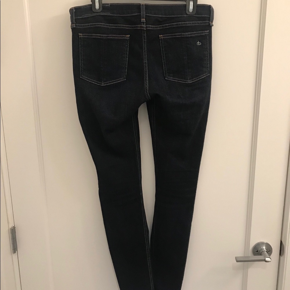 Rag & Bone Skinny Jeans in Dark Wash. Sharp!